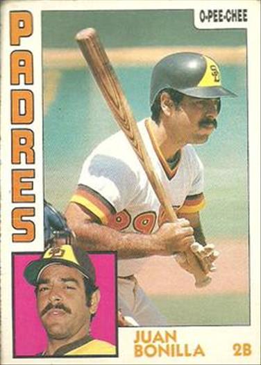 1984 O-Pee-Chee Baseball Cards 168     Juan Bonilla